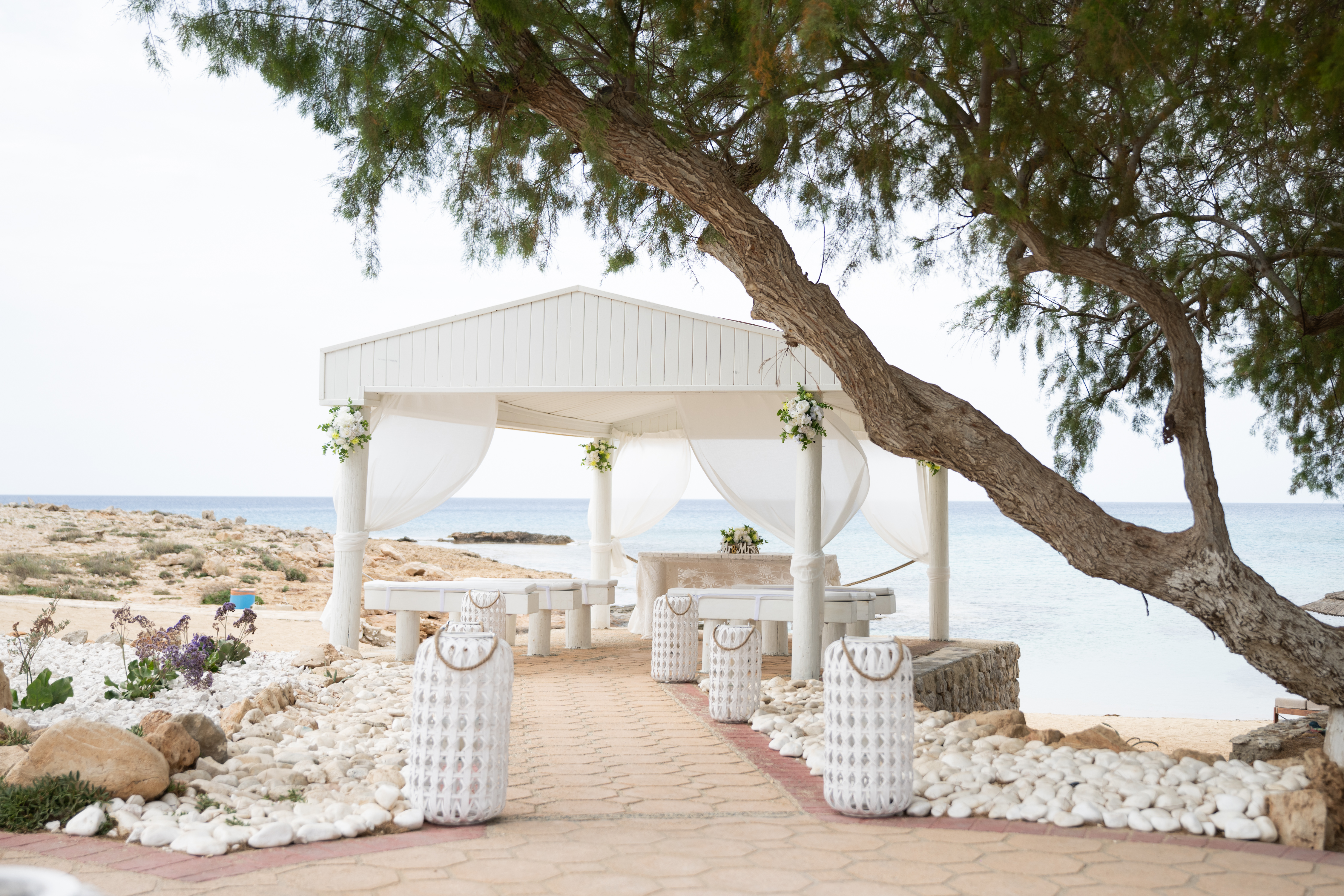 Book your wedding day in Venue Ammos (Kampouri) Main Venue & Beach Venue